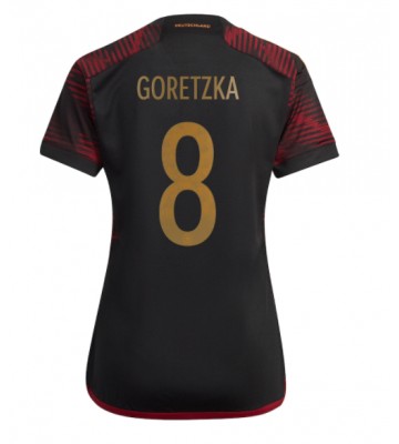 Niemcy Leon Goretzka #8 Koszulka Wyjazdowych Kobiety MŚ 2022 Krótki Rękaw